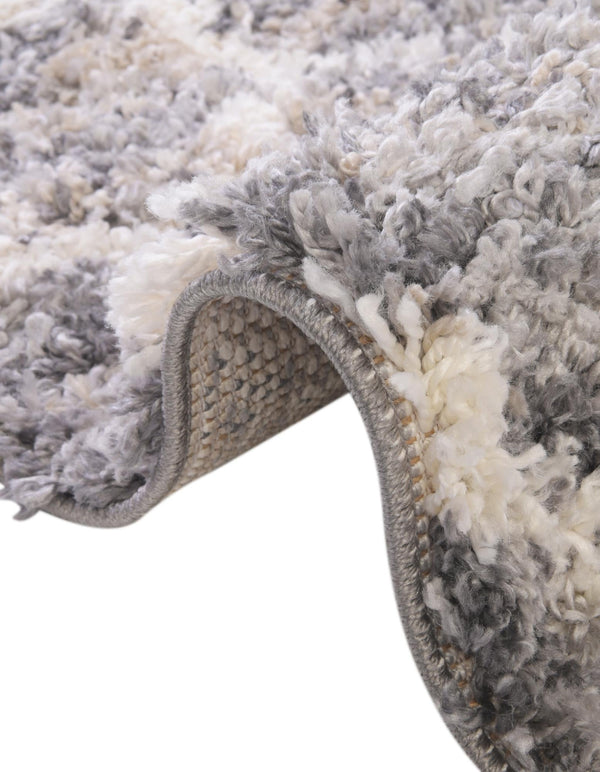 Cozy Cove Shag Collection Area Rug - Marina Round Gray lifestyle 65