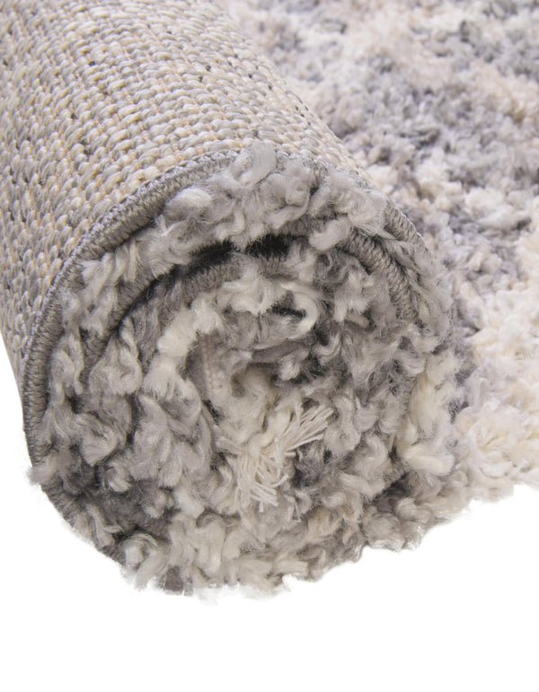 Cozy Cove Shag Collection Area Rug - Marina Round Gray lifestyle 71