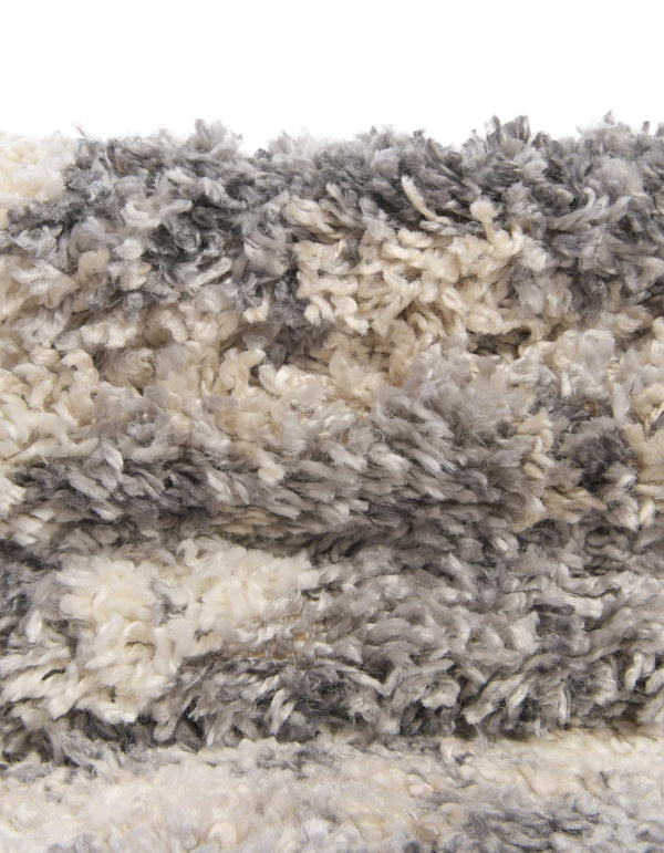 Cozy Cove Shag Collection Area Rug - Marina Round Gray lifestyle 77