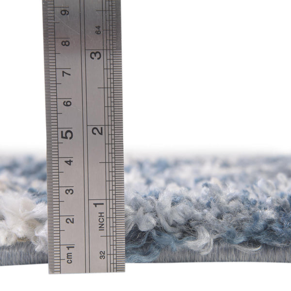 Cozy Cove Shag Collection Area Rug - Marina Rectangle Blue lifestyle 8