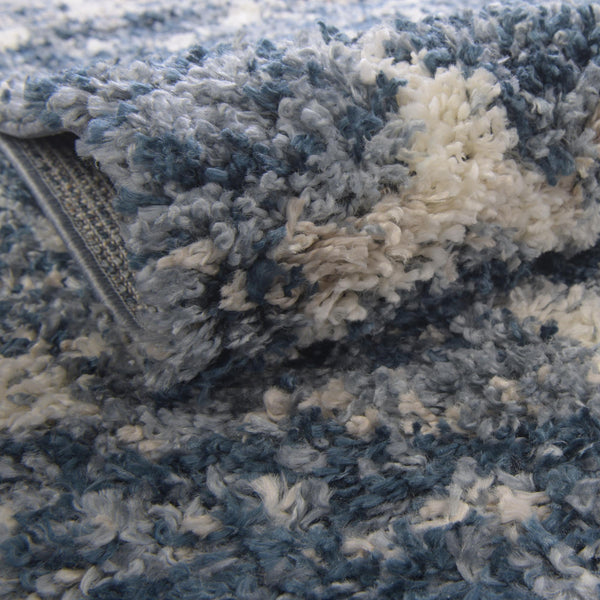 Cozy Cove Shag Collection Area Rug - Marina Rectangle Blue lifestyle 9