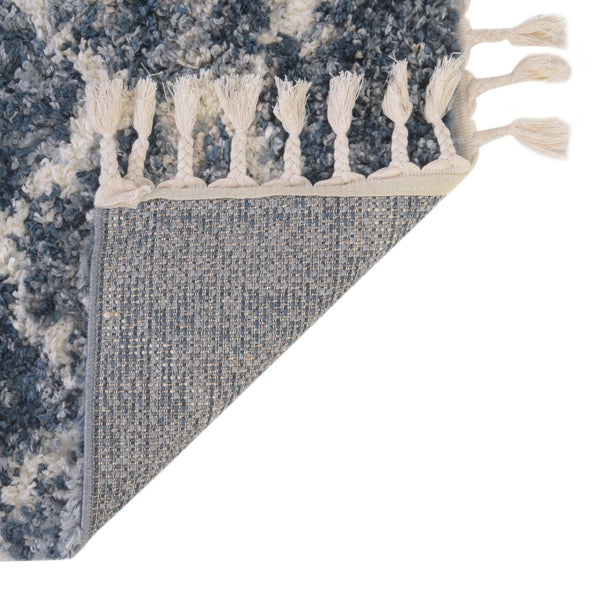 Cozy Cove Shag Collection Area Rug - Marina Rectangle Blue lifestyle 12