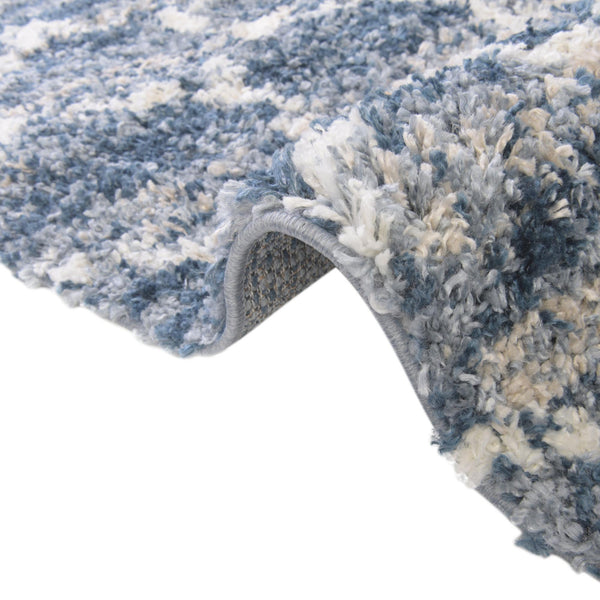 Cozy Cove Shag Collection Area Rug - Marina Rectangle Blue lifestyle 13