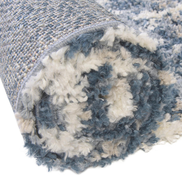 Cozy Cove Shag Collection Area Rug - Marina Rectangle Blue lifestyle 15