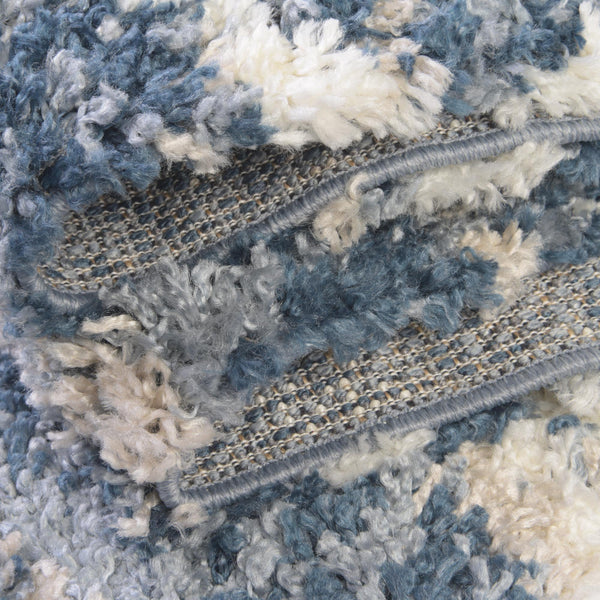 Cozy Cove Shag Collection Area Rug - Marina Rectangle Blue lifestyle 16