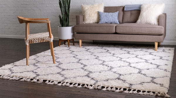 Cozy Cove Shag Collection Area Rug - Marina Square Ivory lifestyle 102