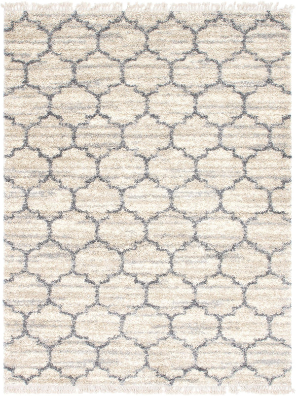 Cozy Cove Shag Collection Area Rug - Marina Rectangle Beige lifestyle 4