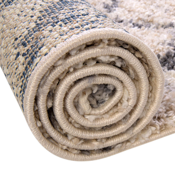 Cozy Cove Shag Collection Area Rug - Marina Rectangle Beige lifestyle 49