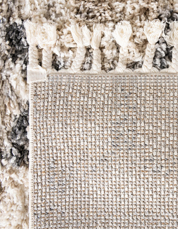 Cozy Cove Shag Collection Area Rug - Marina Square Beige lifestyle 158