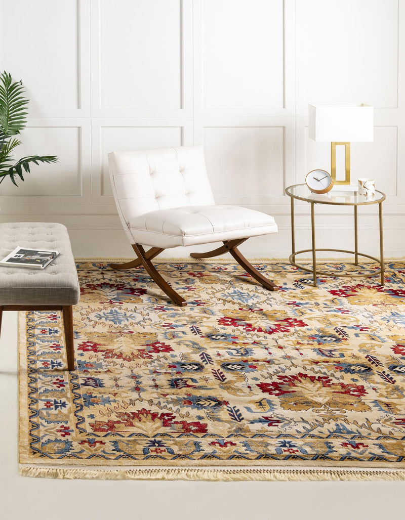 Savannah Elegance Collection Area Rug - Charleston Square Ivory lifestyle 24