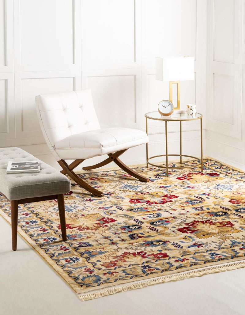 Savannah Elegance Collection Area Rug - Charleston Square Ivory lifestyle 28