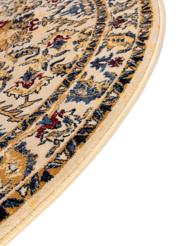 Savannah Elegance Collection Area Rug - Charleston Round Ivory lifestyle 62