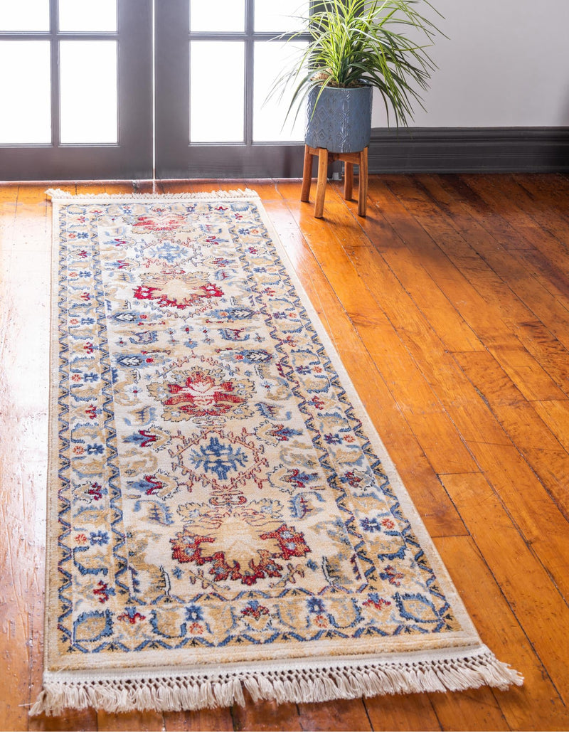Savannah Elegance Collection Area Rug - Charleston Runner Ivory lifestyle 40
