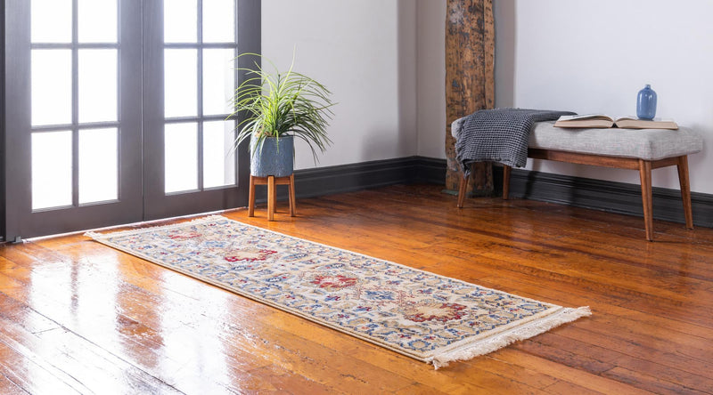 Savannah Elegance Collection Area Rug - Charleston Runner Ivory lifestyle 49