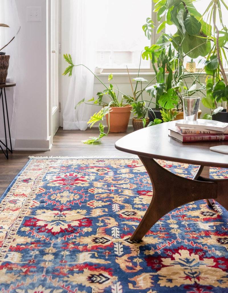Savannah Elegance Collection Area Rug - Charleston Rectangle Blue lifestyle 4