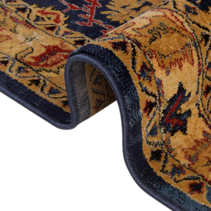 Savannah Elegance Collection Area Rug - Charleston Rectangle Blue lifestyle 10