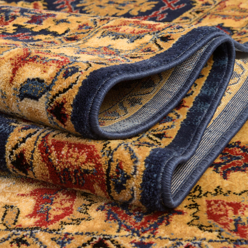 Savannah Elegance Collection Area Rug - Charleston Rectangle Blue lifestyle 13