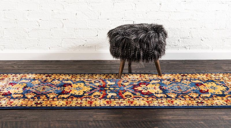 Savannah Elegance Collection Area Rug - Charleston Runner Blue lifestyle 31