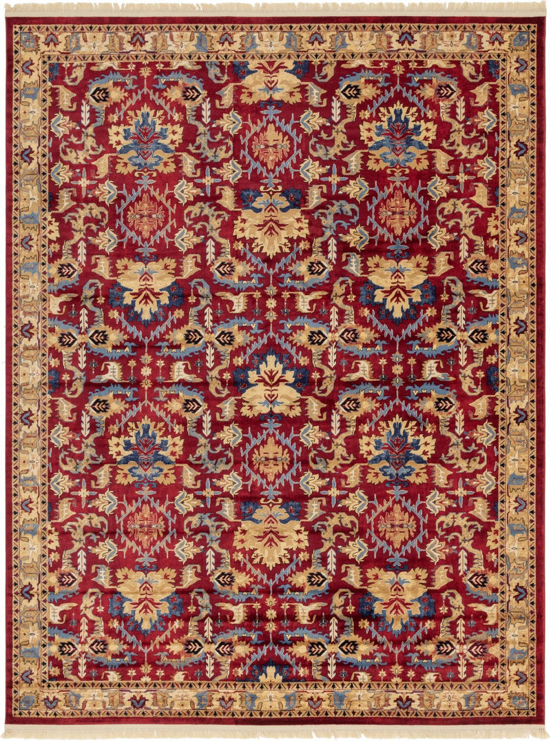 Savannah Elegance Collection Area Rug - Charleston Rectangle Red lifestyle 3