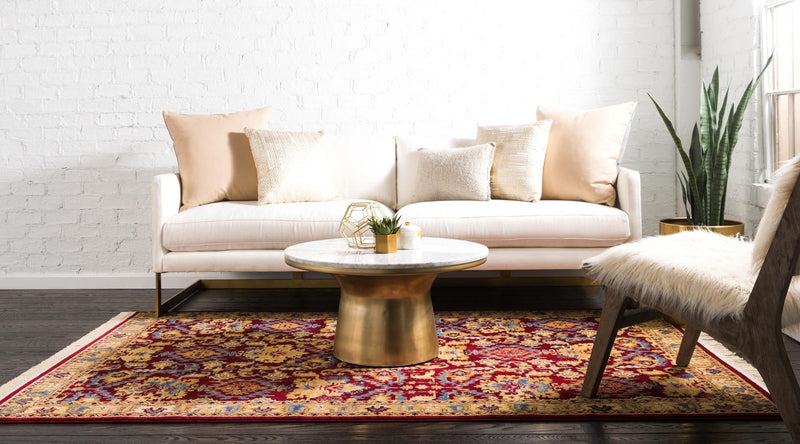 Savannah Elegance Collection Area Rug - Charleston Rectangle Red lifestyle 11