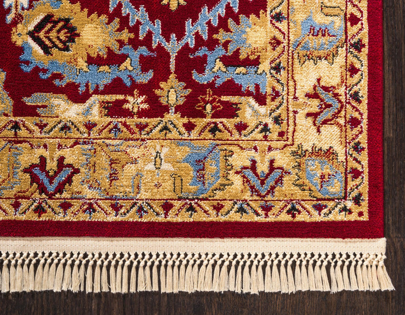 Savannah Elegance Collection Area Rug - Charleston Rectangle Red lifestyle 21