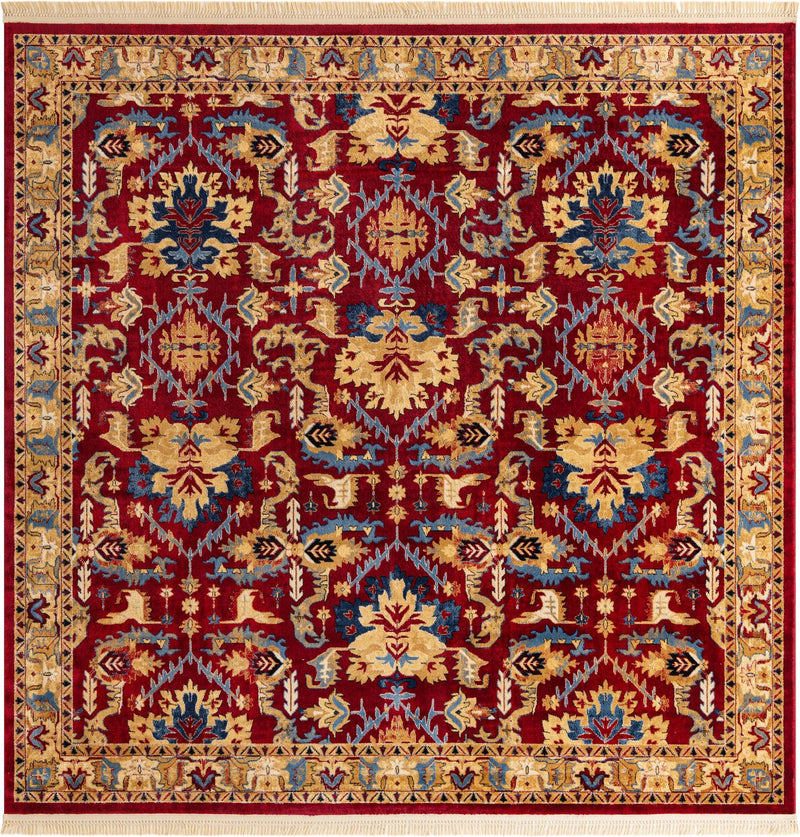 Savannah Elegance Collection Area Rug - Charleston Square Red lifestyle 21