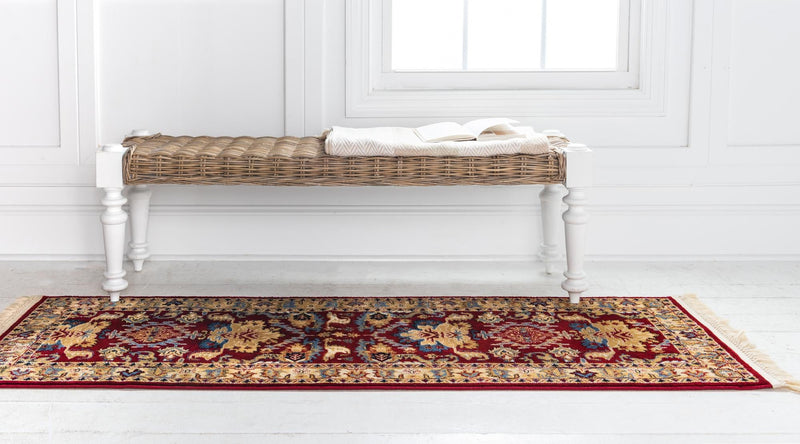 Savannah Elegance Collection Area Rug - Charleston Runner Red lifestyle 58