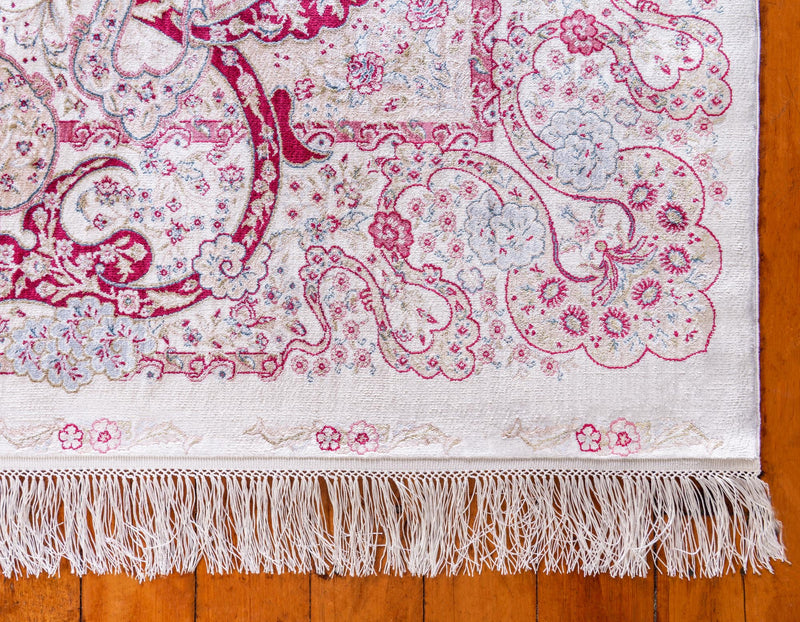 Persian Silk Elegance Collection Area Rug - Isfahan Rectangular Cream lifestyle 33