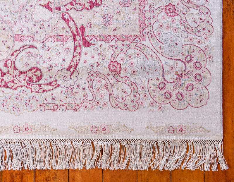 Persian Silk Elegance Collection Area Rug - Isfahan Rectangle Cream lifestyle 17