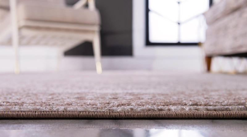 Dover Terrace Collection Area Rug - Marina (Light Brown) Round Light Brown lifestyle 10
