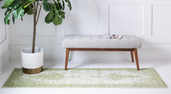 Dover Terrace Collection Area Rug - Marina (Green) Runner Green lifestyle 3