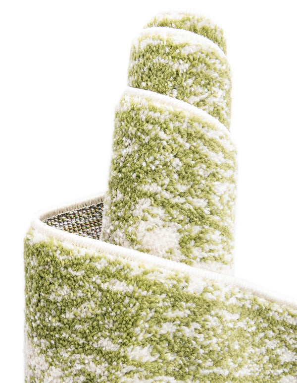 Dover Terrace Collection Area Rug - Marina (Green) Runner Green lifestyle 16