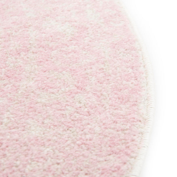 Dover Terrace Collection Area Rug - Marina (Pink) Round Pink lifestyle 17