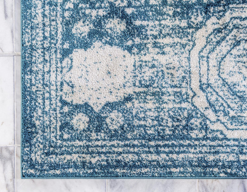 Dover Terrace Collection Area Rug - Lagoon (Turquoise) Rectangle Turquoise lifestyle 7
