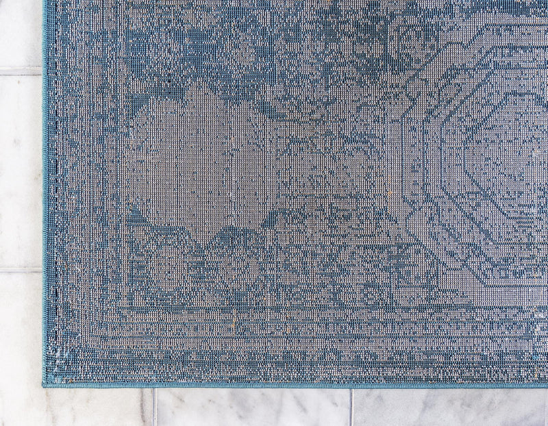 Dover Terrace Collection Area Rug - Lagoon (Turquoise) Rectangle Turquoise lifestyle 8