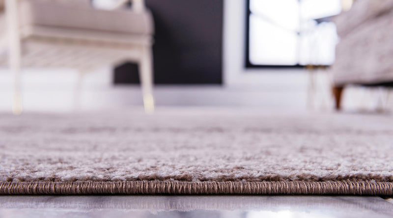 Dover Terrace Collection Area Rug - Lagoon (Light Brown) Round Light Brown lifestyle 10
