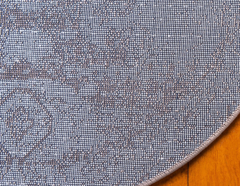 Dover Terrace Collection Area Rug - Lagoon (Light Brown) Round Light Brown lifestyle 20