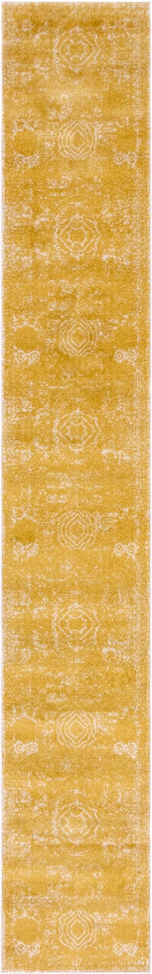 Dover Terrace Collection Area Rug - Lagoon (Yellow) Runner Yellow Main
