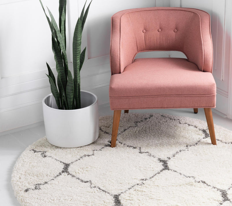 Casablanca Comfort Collection Area Rug - Medina Round Ivory lifestyle 42