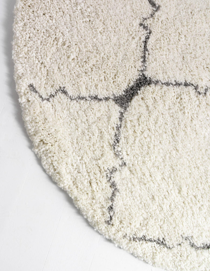 Casablanca Comfort Collection Area Rug - Medina Round Ivory lifestyle 66