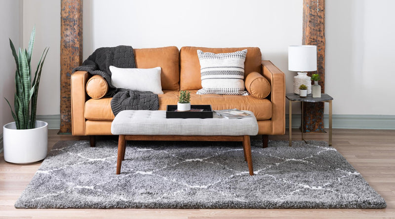 Casablanca Comfort Collection Area Rug - Medina Rectangle Gray lifestyle 7