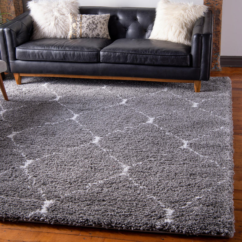 Casablanca Comfort Collection Area Rug - Medina Square Gray lifestyle 70