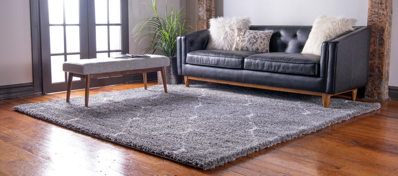 Casablanca Comfort Collection Area Rug - Medina Square Gray lifestyle 86
