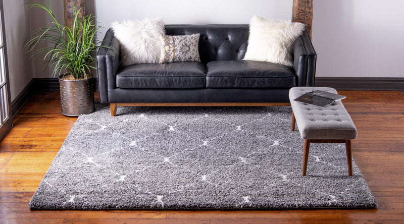 Casablanca Comfort Collection Area Rug - Medina Square Gray lifestyle 101