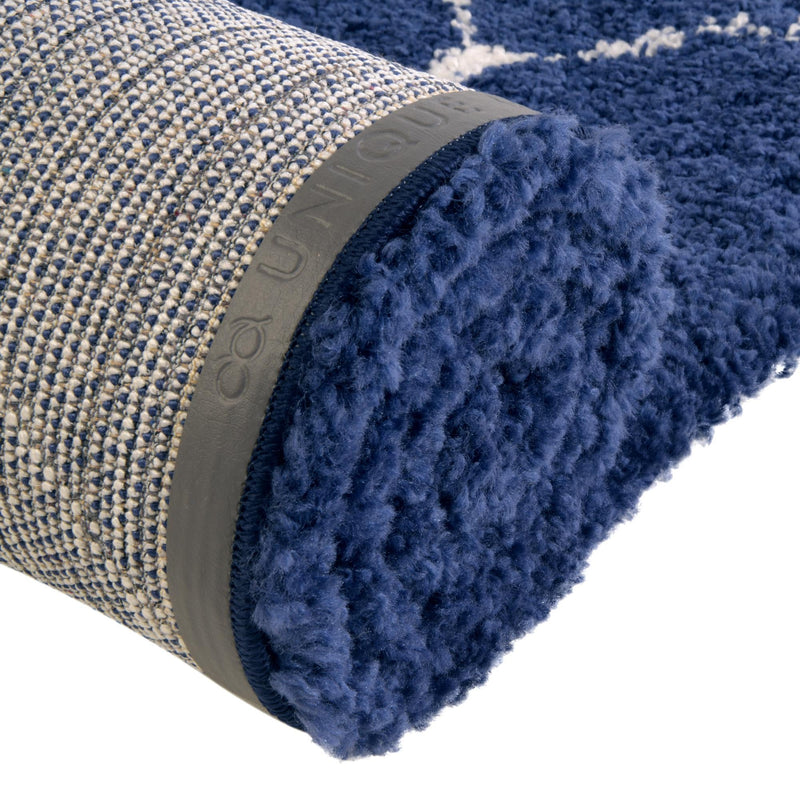 Casablanca Comfort Collection Area Rug - Medina Square Navy Blue lifestyle 94