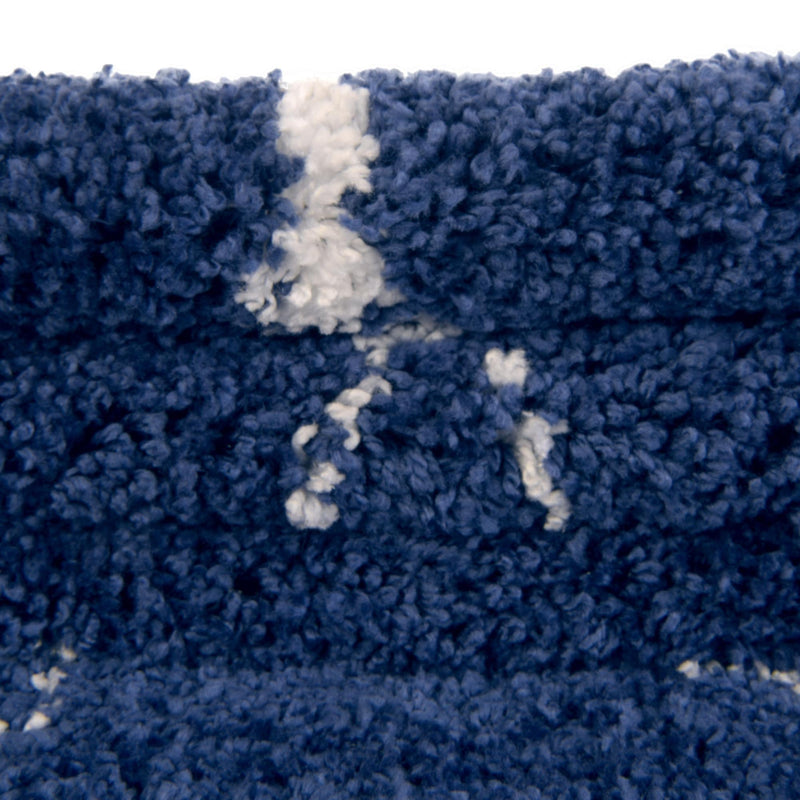 Casablanca Comfort Collection Area Rug - Medina Square Navy Blue lifestyle 102