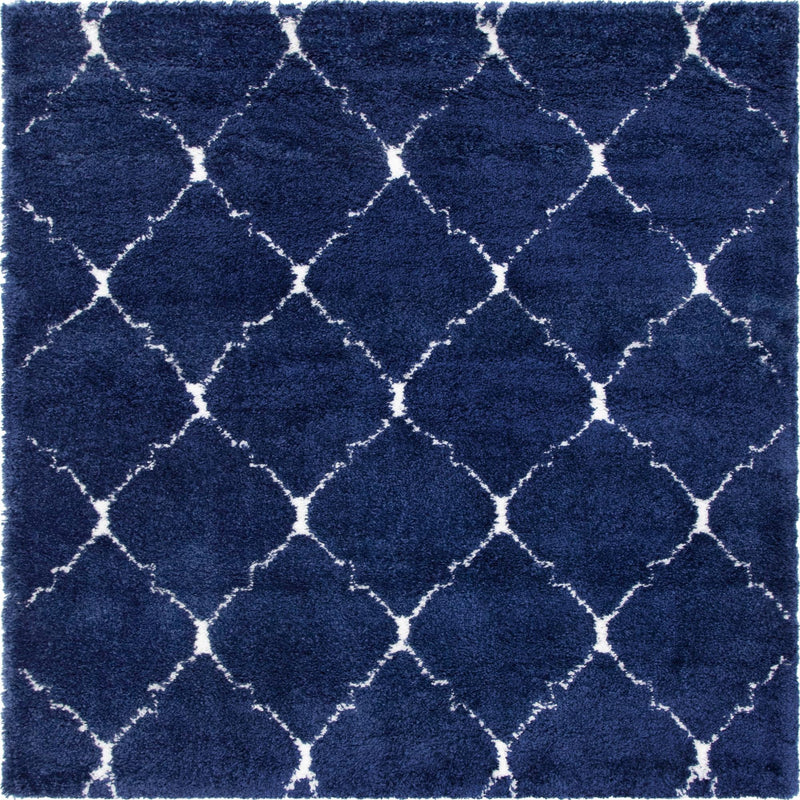 Casablanca Comfort Collection Area Rug - Medina Square Navy Blue lifestyle 30
