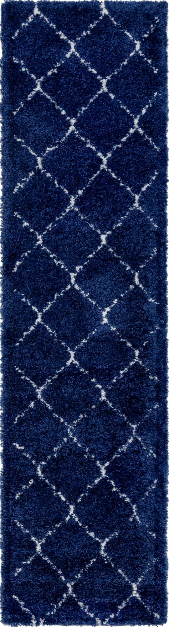 Casablanca Comfort Collection Area Rug - Medina Runner Navy Blue lifestyle 31