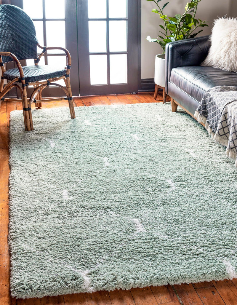 Casablanca Comfort Collection Area Rug - Medina Rectangle Light Green lifestyle 7