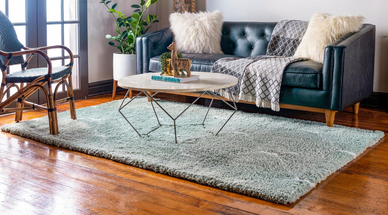 Casablanca Comfort Collection Area Rug - Medina Rectangle Light Green lifestyle 12